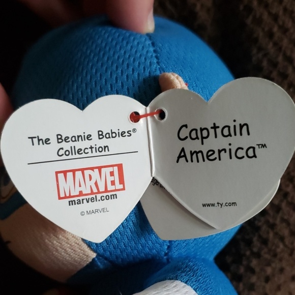 Captain America Ty Beanie Baby - Picture 3 of 3